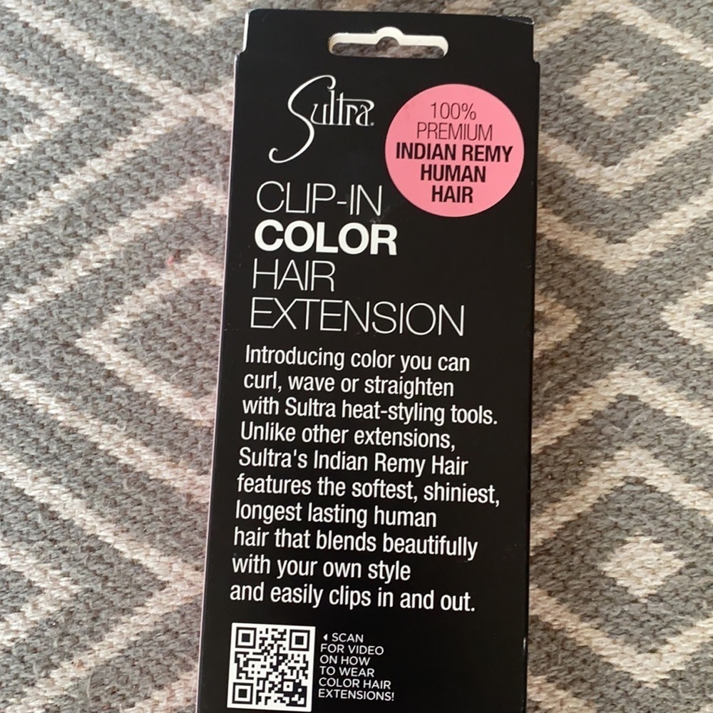 SULTRA Clip On Hair Extension Cameo Pink NWT - Picture 6 of 8